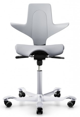 HAG Capisco Puls 8020 Seduta Ergonomica con cuscino sedile Grey base silver + omaggio