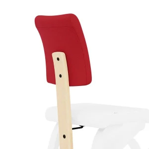 Varier Schienale Plus per Variable - legno naturale tess. Tonal rosso