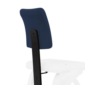Varier Schienale Plus per Variable - legno nero tess. Tonal blu