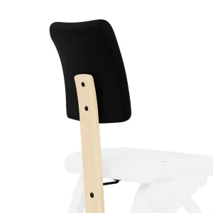 Varier Schienale Plus per Variable - legno naturale tess. Tonal nero