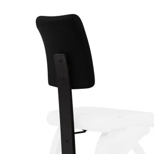 Varier Schienale Plus per Variable - legno nero tess. Tonal nero