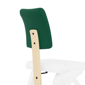 Varier Schienale Plus per Variable - legno naturale tess. Tonal verde Forest